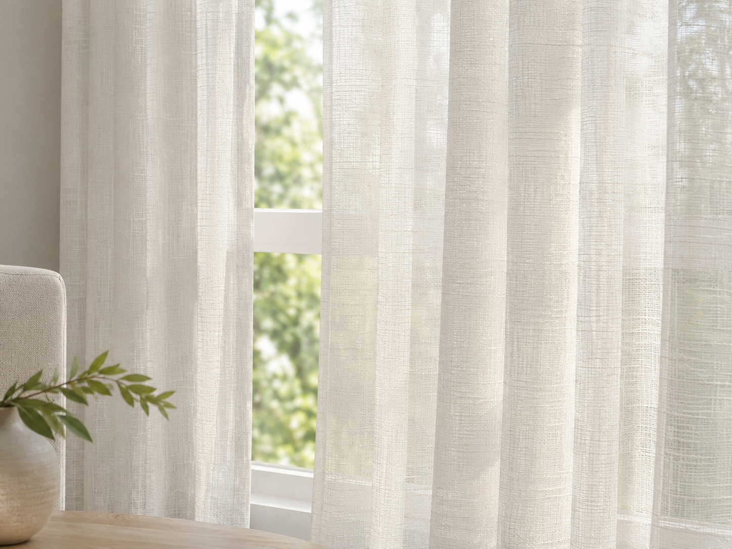Carely Sheer Curtain V1 C15 fabric