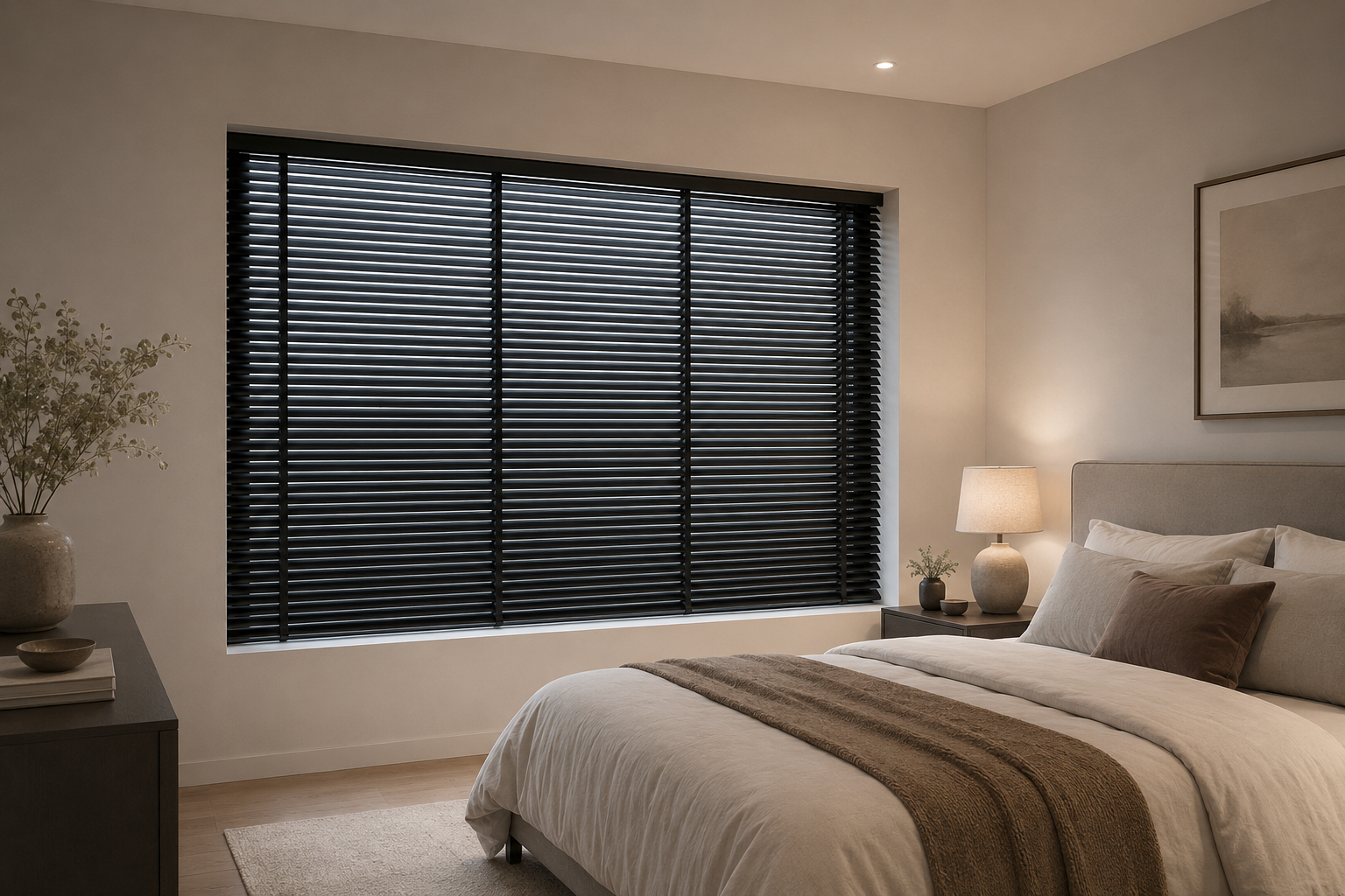 Venetian blinds with adjustable light control