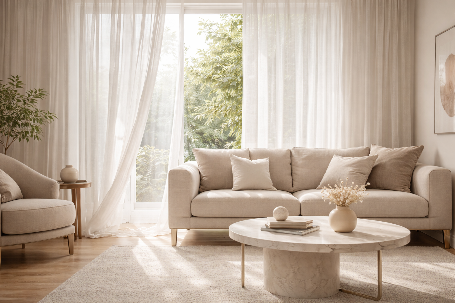 Sheer Curtain V1 for soft natural light
