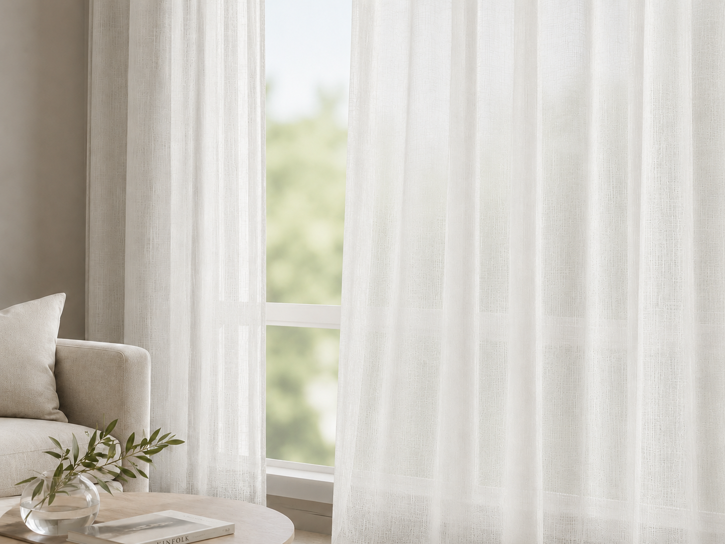 Carely Sheer Curtain V1 C13 fabric