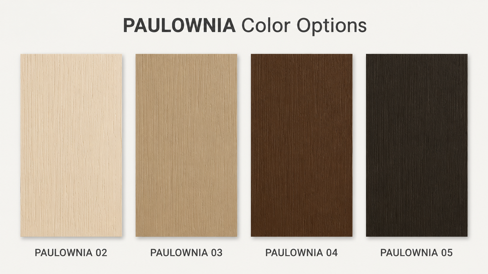 Carely Paulownia Venetian blind colour options